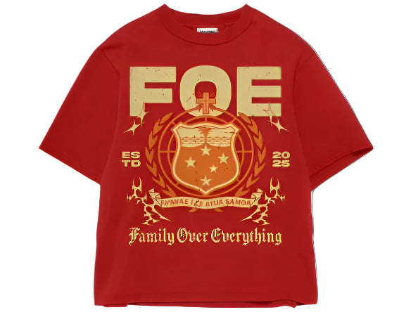 RED SAMOAN SEAL "FOE" T-SHIRT